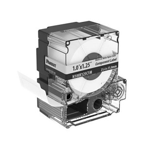 Panduit N100X125C1M PXE Cassette Component Label, Adhesive Nylon