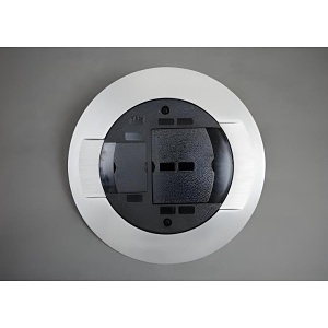 Wiremold RPAMD8CTCBK Ratchet-Pro Single Service Floor Box Cover Kit, Black