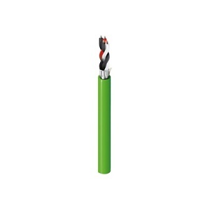 Belden DEIP182F Digital Electricity Cable, 2PR 18 AWG, Foil Shield, Flamarrest Jacket, CMP, Green