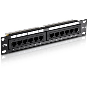 TRENDnet TC-P12C6 12-Port Cat6 Unshielded Patch Panel, 10 "es Wide