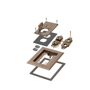 Arlington FLBC8514BR 1 Gang Floor Box Cover, Bronze