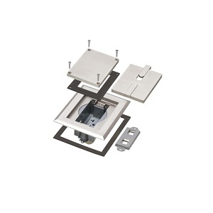 Arlington FLBC8518NL Nickel Floor Box