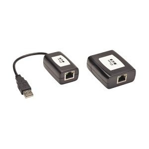 Eaton Tripp Lite B203-101-PNPINT 1-Port USB Over CAT5 / CAT6 Extender Kit, Plug and Play, International Plug Adapters, 164' (50m)