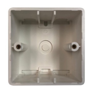 Eaton Tripp Lite N042E-MB1 Tripp Lite Series Single-Gang Surface Mounting Box, European Style, 81 x 81 x 45mm, White, TAA