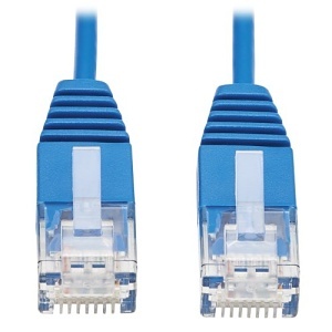 Eaton Tripp Lite N200-UR05-BL CAT6 Patch Cable, Ultra Slim, 5', Blue