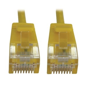 Eaton Tripp Lite N261-S25-YW CAT6A Patch Cable, Slim, 25', Yellow