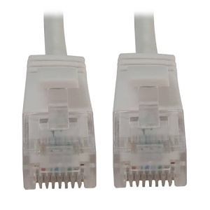 Eaton Tripp Lite N261-S6N-WH CAT6 10G Ethernet Cable, Snagless Shielded Slim UTP, PoE, 6", White