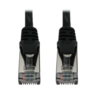 Eaton Tripp Lite N262-S06-BK CAT6 10G Ethernet Cable, Snagless Shielded Slim UTP, PoE, 6', Black
