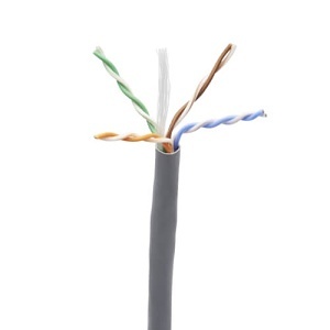 Eaton Tripp Lite N224-01K-GY-LP5 CAT6 Solid Core UTP Bulk Ethernet Cable, 100W PoE/PoE++, 1000' (304.8m), Gray