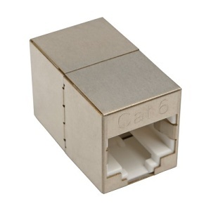Tripp Lite N234-001-SH CAT6 Straight-Through Modular Shielded Compact In-Line Coupler (RJ45 F/F)
