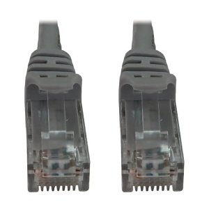 Tripp Lite N261-003-GY CAT6A 10G Snagless Molded UTP Ethernet Cable (RJ45 M/M), PoE, 3' (0.9m), Gray