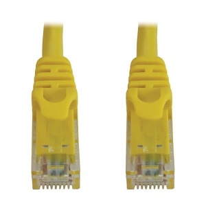 Tripp Lite N261-003-YW CAT6A 10G Snagless Molded UTP Ethernet Cable (RJ45 M/M), PoE, 3' (0.9m), Yellow