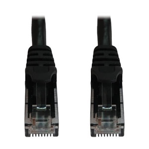 Tripp Lite N261-015-BK CAT6A 10G Snagless Molded UTP Ethernet Cable (RJ45 M/M), PoE, 15' (4.6m), Black