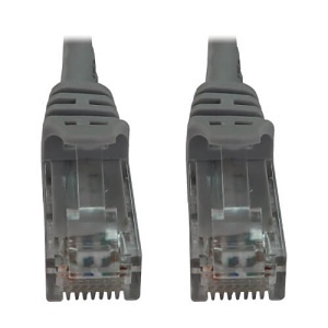 Eaton Tripp Lite N261-015-GY CAT6a Ethernet Cable 10G Snagless Molded UTP, PoE, 15', Gray