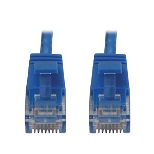 Eaton Tripp Lite N261-S6N-BL CAT6 10G Ethernet Cable, Snagless Shielded Slim UTP, PoE, 6", Blue
