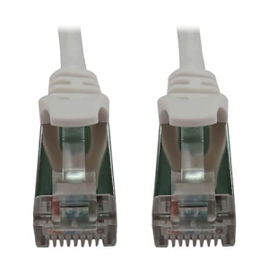Eaton Tripp Lite N262-S03-WH CAT6 10G Ethernet Cable Snagless Shielded Slim STP, PoE, 3', White