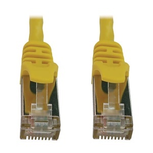Eaton Tripp Lite N262-S03-YW CAT6 10G Ethernet Cable Snagless Shielded Slim STP, PoE, 3', Yellow