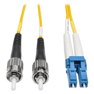 Tripp Lite N368-05M-P Duplex Singlemode 9/125 Fiber Plenum Rated Patch Cable, LC/ST, 5m (16')