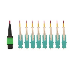 Eaton Tripp Lite N845-03M-8S-MG Fiber Optic Patch Cord, MTP/MPO Multimode, 8S, 3m