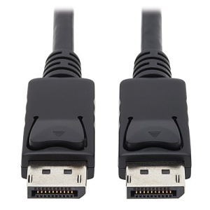Tripp Lite P580AB-006 Safe-IT High-Speed DisplayPort Antibacterial Cable with Latching Connectors, Male / Male, UHD 4K 60 Hz, 6' (1.83m)