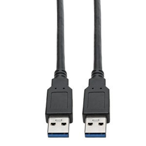 Eaton Tripp Lite U325-006 USB 3.0 SuperSpeed to Cable for USB 3.0 All-in-One Keystone Panel Mount Couplers M/M, 6', Black