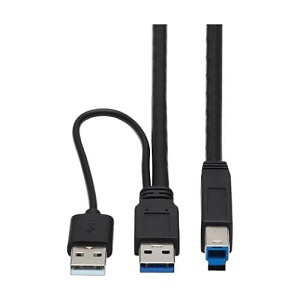 Eaton Tripp Lite U328-025-1 USB 3.0 SuperSpeed Active Repeater Cable (A to B M/M), 25' (7.6m)