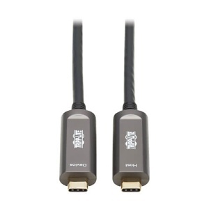 Eaton Tripp Lite U420F-15M-D321 Fiber Active Optical Cable USB 3.2 Gen 2 Plenum-Rated, 15m, Black