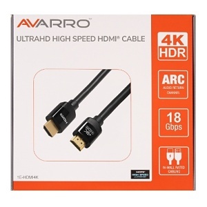 AVARRO 1E-HDMI4K35 4K60 HDMI High Speed Cable with Ethernet, 35'