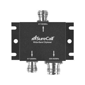 SureCall SC-DPLX-UWB Ultra Wideband 2-Way Diplexer with DC Bypass for Cellular Signal Booster Systems