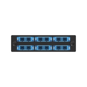 Dynacom 920A-SC-12 Fiber Optic Panel, 12-Fiber, Silver