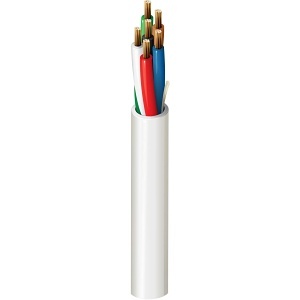 Belden 6304UE 877Z1000 18-6 Security and Sound Cable, Plenum-CMP, Stranded Bare Copper Conductors with Flamarrest Insulation, 1000' Reel, Natural