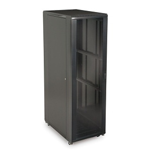 Kendall Howard 3103-3-001-42 42U LINIER Server Cabinet with Glass Doors, 36" Depth, CRS, Medium Texture Black