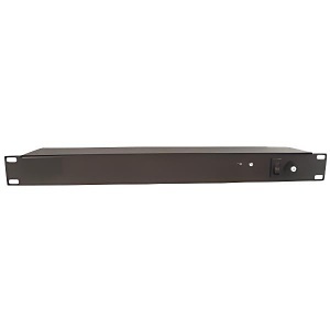 Hubbell PR10120 Cabinet Components, Power Strip, 19" Rack Mount, 10 Rear Outlets, NEMA 5-20R Plug, 20A/120V, Flush