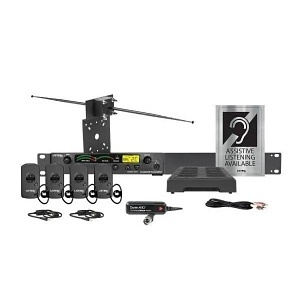 Listen Technologies LS-58-216-D Listen iDSP Advanced Level III Stationary RF System, 216 MHz, Dante