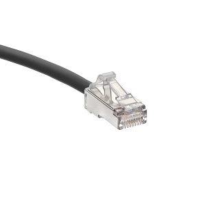 Leviton H6A10-9E PCRD C6A HIFLX 2.7m, Black