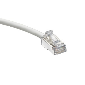 Leviton H6A10-2W CAT 6A High-Flex Patch Cord, 2", White
