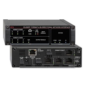 RDL RU-BNFP Format-A Bi-Directional Dante Network Interface with PoE