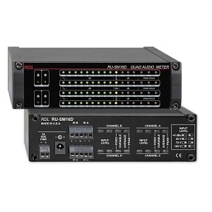 RDL RU-SM16D 4-Channel Audio Level Meter with LED Display