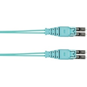 Panduit FZ2ERQ1Q1NNM049 Opti-Core Fiber Optic Patch Cord, OM4 2-Fiber 1.6mm PC OFNR, Push-Pull Duplex LC Connectors