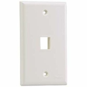 Panduit NK1FNIG NetKey 1-Port Faceplate, Gray