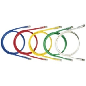 Panduit NK6PC3RDY NetKey CAT6 24AWG UTP Patch Cable, 3', Red