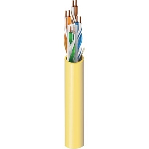Belden 3633 009U1000 CAT6+ 23/4 Bonded-Pair Premium Premise Horizontal Cable, U/UTP, Plenum-CMP, 1000' (304.8m) UnReel, White