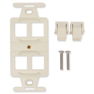 Belden AX104121 2-Port KeyConnect 106 Adapter for KeyConnect UTP and Multimedia Modules, White