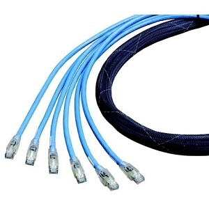 Belden CAF1100012A06 CAT6A 10GX Pre-Terminated Network Cable, F/UTP, CMR, 12', Black