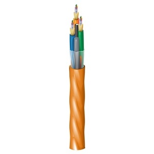 Belden FI1D036RK FI Distribution Series OM1 36-Fiber Indoor/Outdoor Tight-Buffered Fiber Optic Cable, OFNR