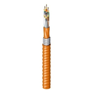 Belden FI1D072AK FI Distribution Series OM1 72-Fiber Indoor/Outdoor Tight-Buffered Fiber Optic Cable, OFCP Aluminum Interlocked Armored