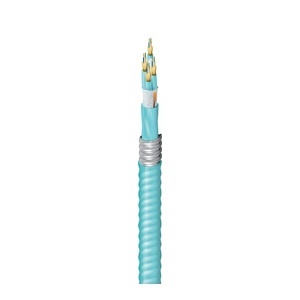 Belden FI3D024AJ FI Distribution Series OM3 24-Fiber Indoor/Outdoor Tight-Buffered Fiber Optic Cable, OFCP Aluminum Interlocked Armored