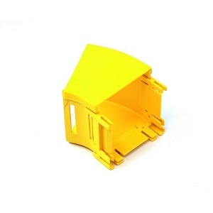 Belden FRCE1YL3H Fiber Raceway Elbow, Horizontal, 30-Degree, Yellow