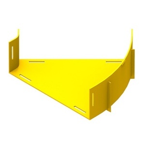 Belden FRCE5YN4H Fiber Raceway Elbow, Horizontal, 45-Degree, Yellow