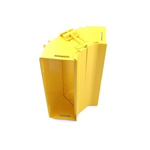 Belden FRCE5YN9UK Fiber Raceway Elbow, 90° Up, No Lid